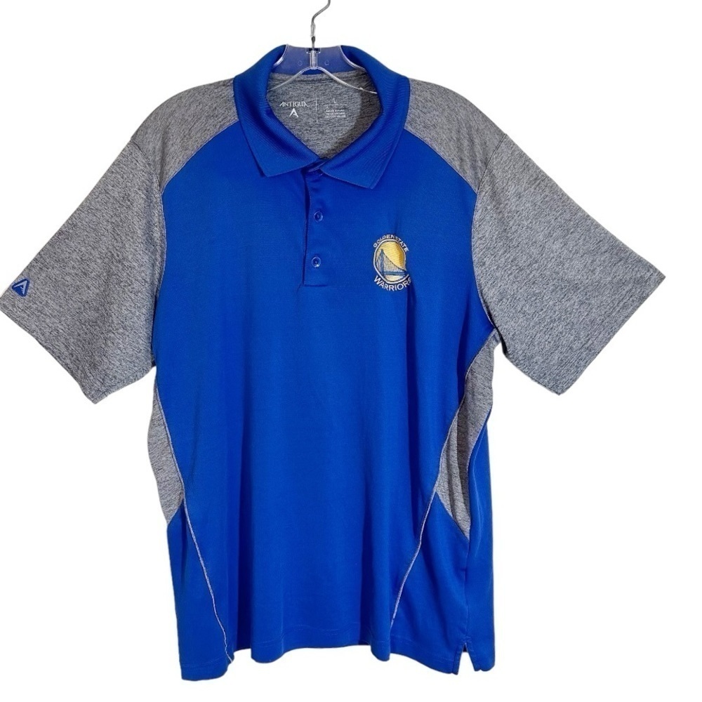 Golden State Warriors Stitched Logo Polo Shirt Size Large